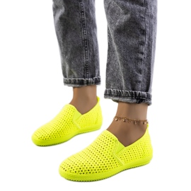 Mallory green openwork sneakers multicolored