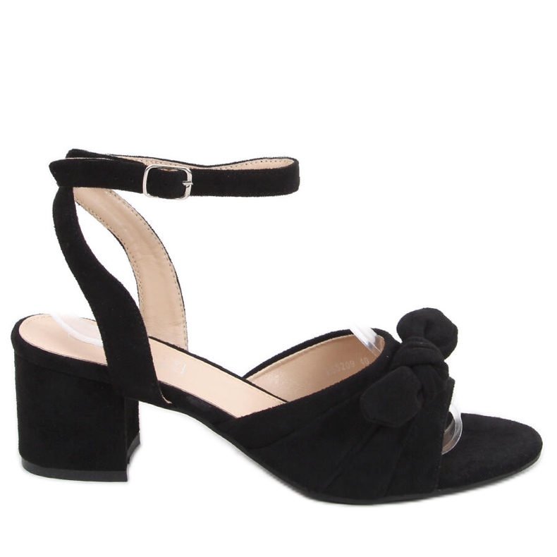 Giselle Black heeled sandals