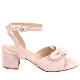 Giselle Pink high-heeled sandals