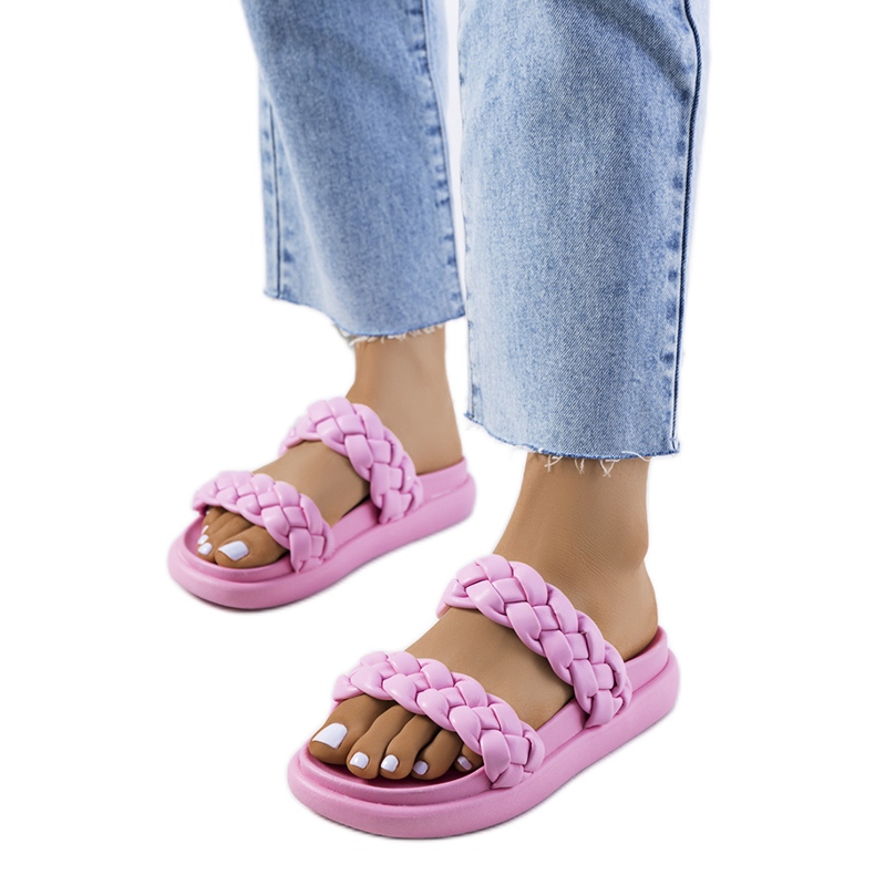 Pink Angas slippers