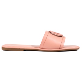 SHELOVET Pink flip flops