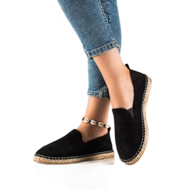 T.Sokolski Classic Leather Espadrilles black