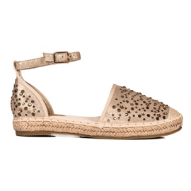 T.Sokolski Espadrilles With Crystals beige