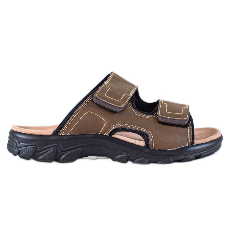 DK Leather Men's Slippers brown DK Leather Men's Slippers brown