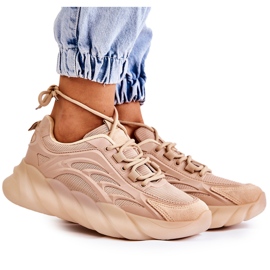 PM2 Fashionable Women's Sport Shoes Sneakers Beige Sollero golden PM2 Fashionable Women's Sport Shoes Sneakers Beige Sollero golden