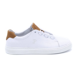 Polbut Men's leather sports shoes 2109 white Polbut Men's leather sports shoes 2109 white