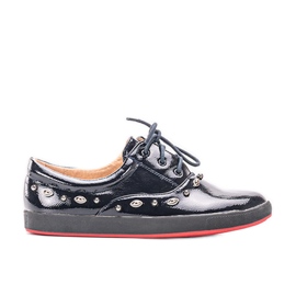 Mikaela children's navy lacquered sneakers blue blue