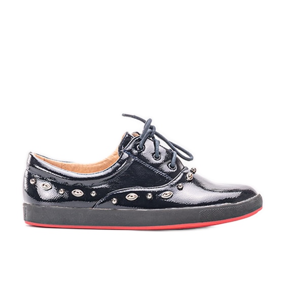 Mikaela children's navy lacquered sneakers blue blue