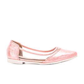 Children's pink lacquered ballerinas Liisi