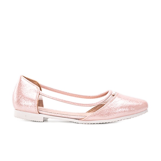 Children's pink lacquered ballerinas Liisi