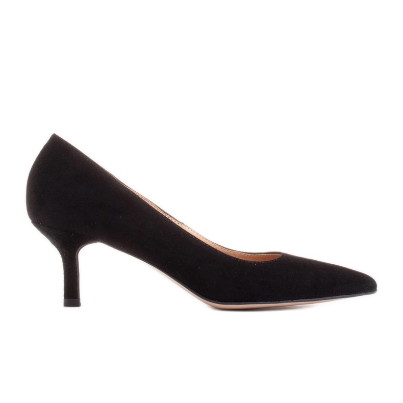 Marco Shoes Elegant stilettos with a lower heel black