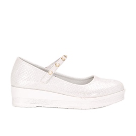 Kuiper children's white ballerinas