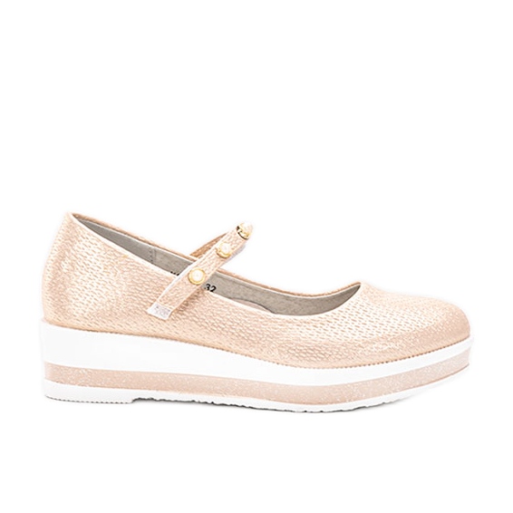 Kuiper beige ballerinas for children