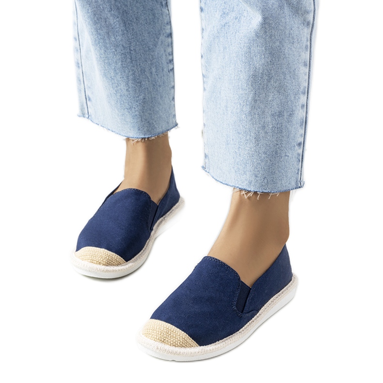 Blue sandals from Costa violet navy blue
