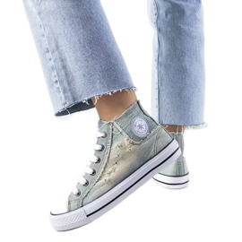 Oliveira denim sneakers blue Oliveira denim sneakers blue