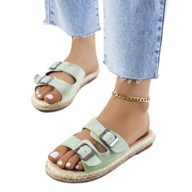 Green women's Finnan slippers