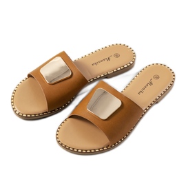 Brown women's Synan slippers