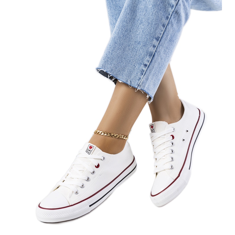 White classic women's sneakers