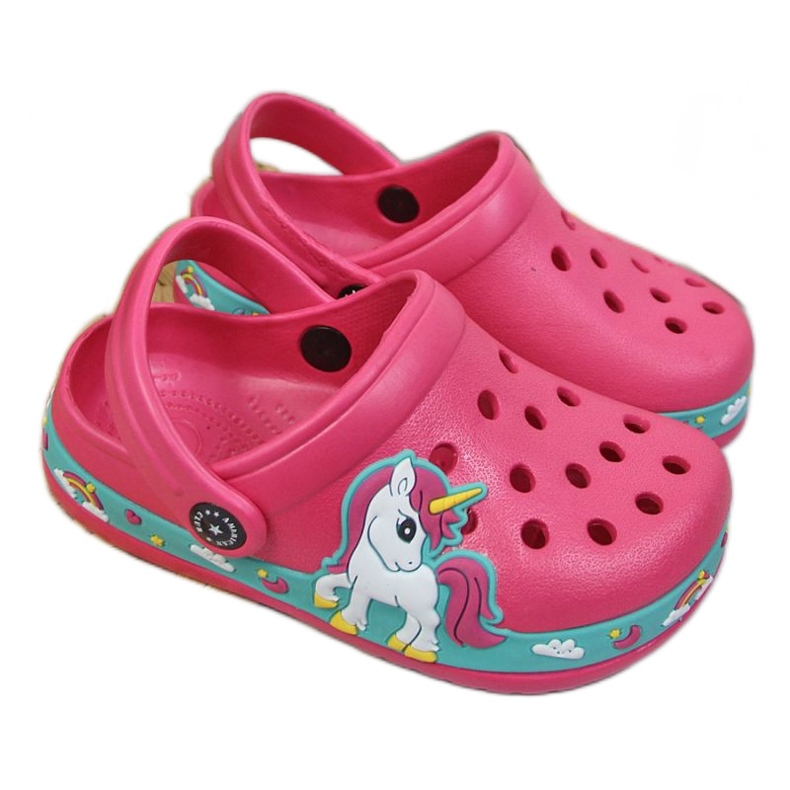 American Club Jr.AM899A pool slippers pink