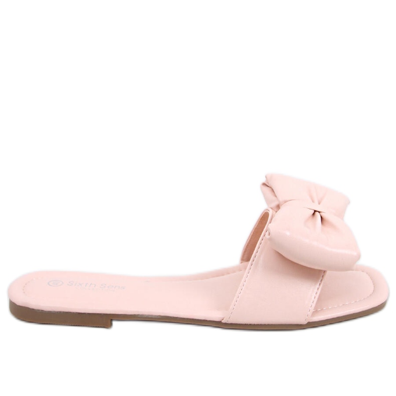 Mili Pink slippers with a bow