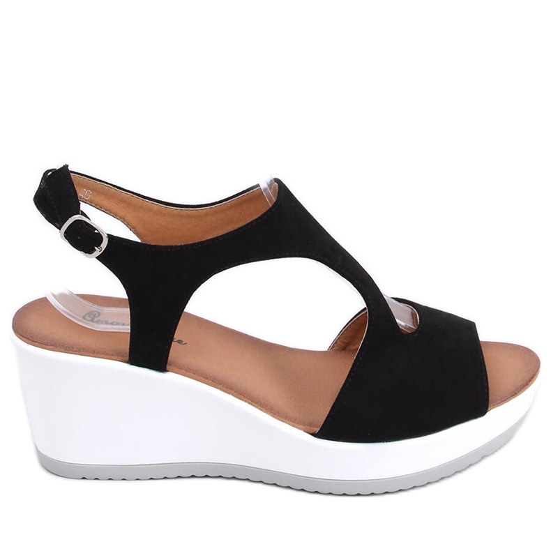Patty Black wedge sandals