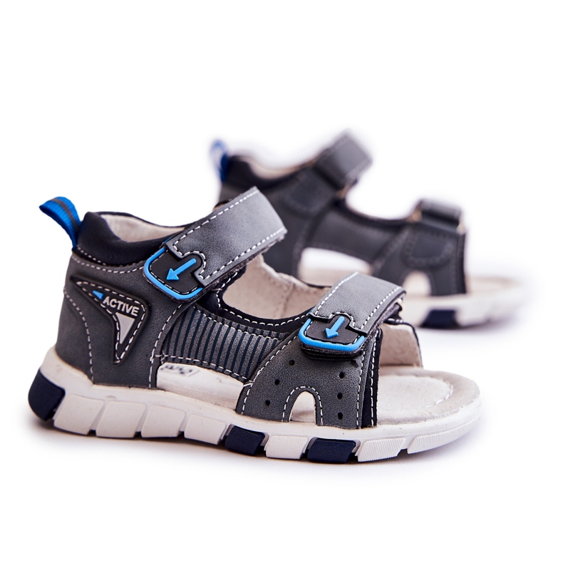 PE1 Comfortable Children's Sandals Dark Gray Samell grey PE1 Comfortable Children's Sandals Dark Gray Samell grey