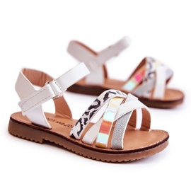 FR1 Children's White Nelson Summer Sandals FR1 Children's White Nelson Summer Sandals