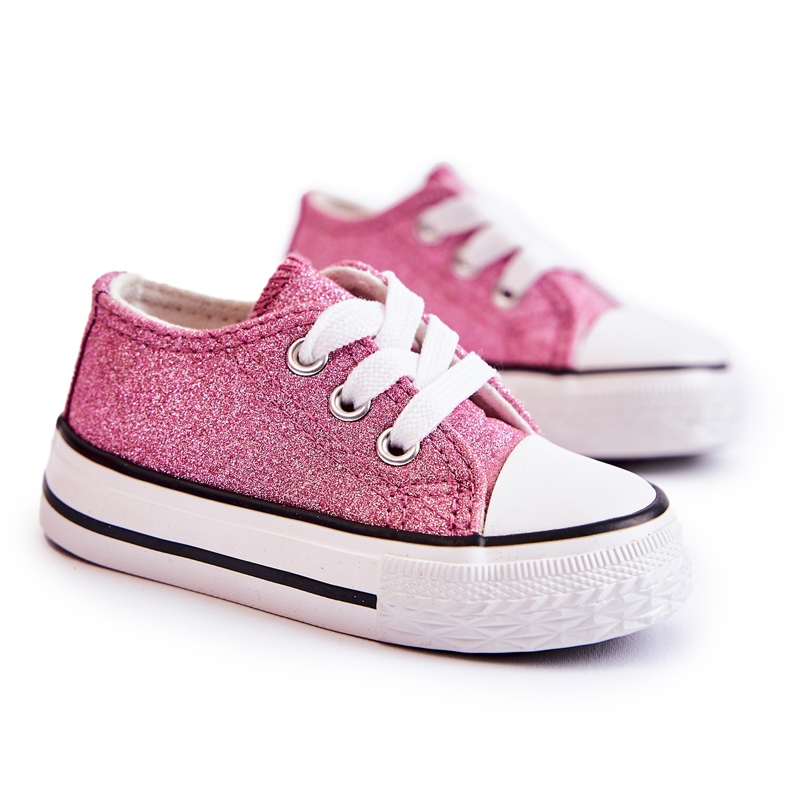 FR1 Children's Sneakers Tied Pink Wella