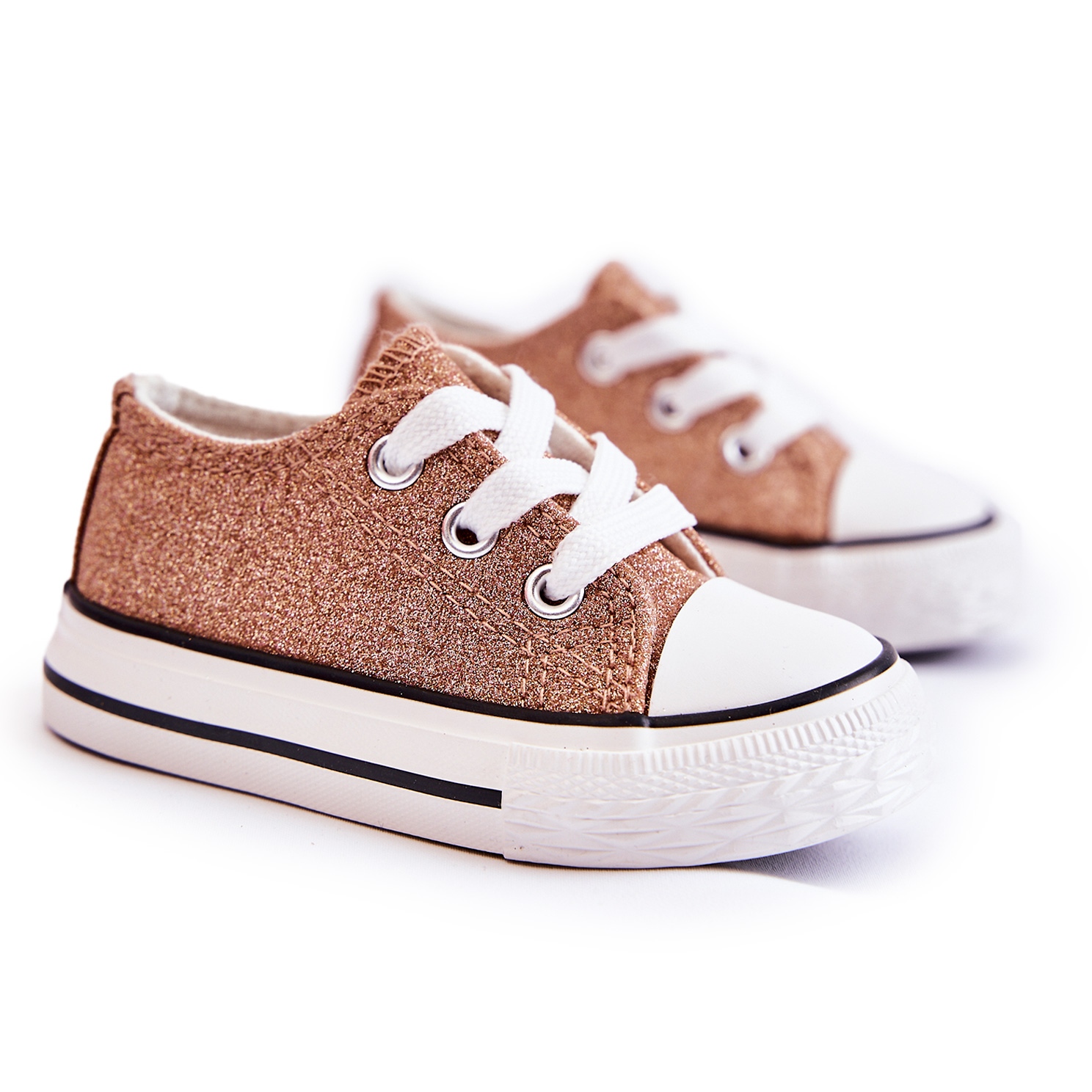 FR1 Children s Sneakers Tied Rose Gold Wella golden golden