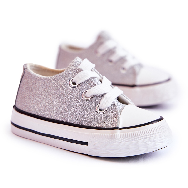 Children's Sneakers Tied Silver Wella Children's Sneakers Tied Silver Wella