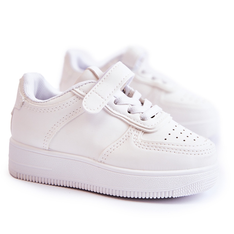 Children's Sport Shoes With Velcro White Elike