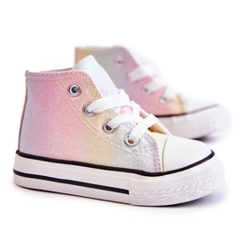 Children's High Sneakers Multicolor Blanka pink pink
