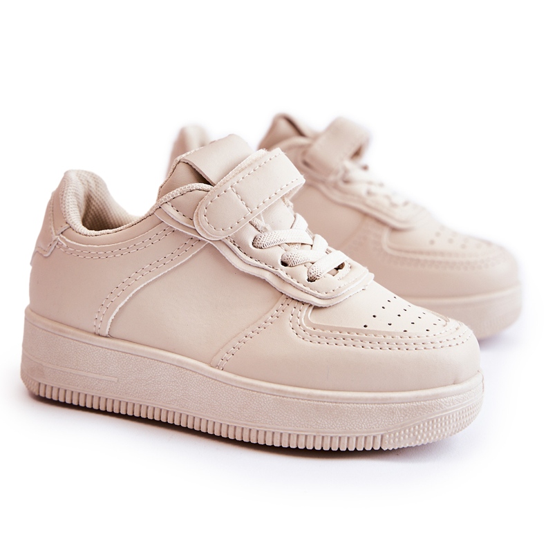 FR1 Children's sports shoes with Velcro Beige Elike