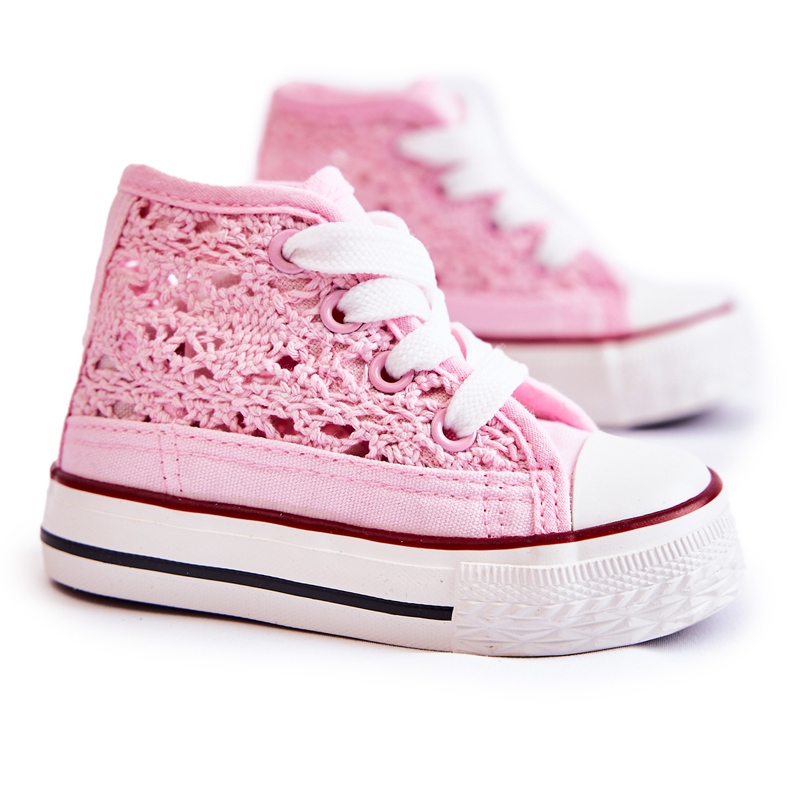 Children's High-top Sneakers Pink Mona Children's High-top Sneakers Pink Mona