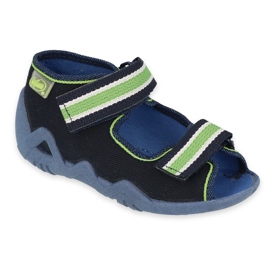 Befado children's slippers 250P103 navy blue Befado children's slippers 250P103 navy blue