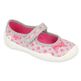 Befado children's shoes 114X478 pink grey Befado children's shoes 114X478 pink grey