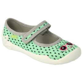 Befado children's shoes 114Y484 grey green Befado children's shoes 114Y484 grey green