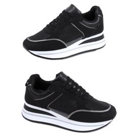 Ivey Black wedge sneakers