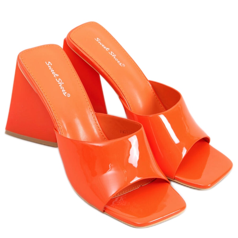 Meryl Orange high heels