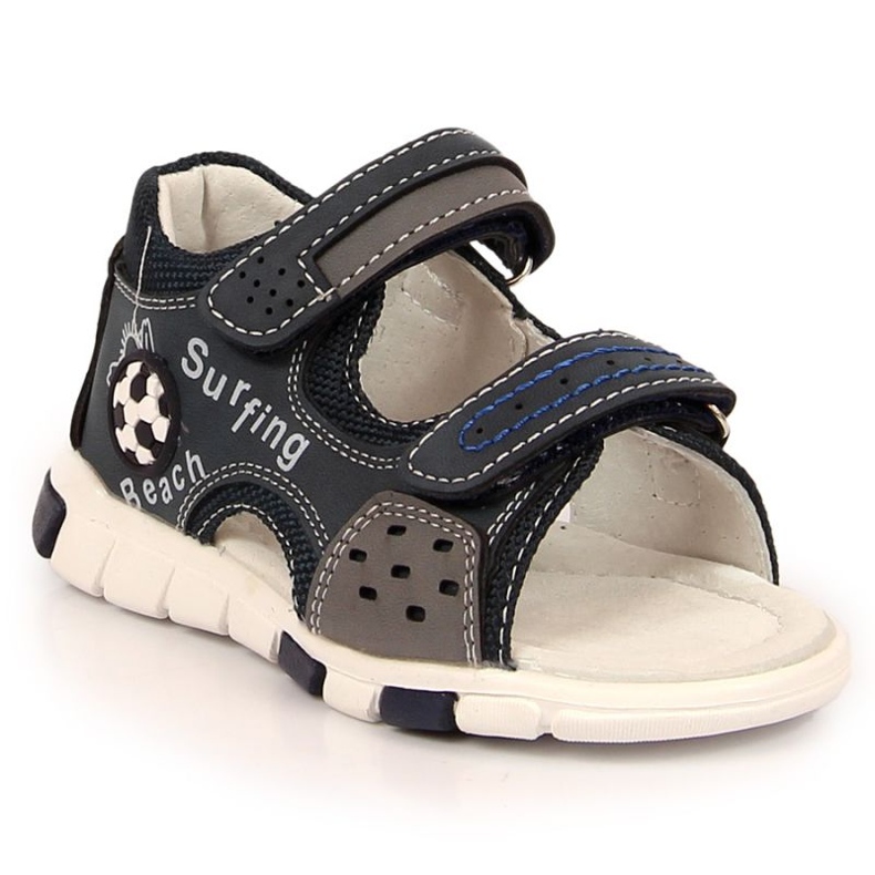 Velcro sandals NEWS Jr EU651A navy blue-gray Velcro sandals NEWS Jr EU651A navy blue-gray