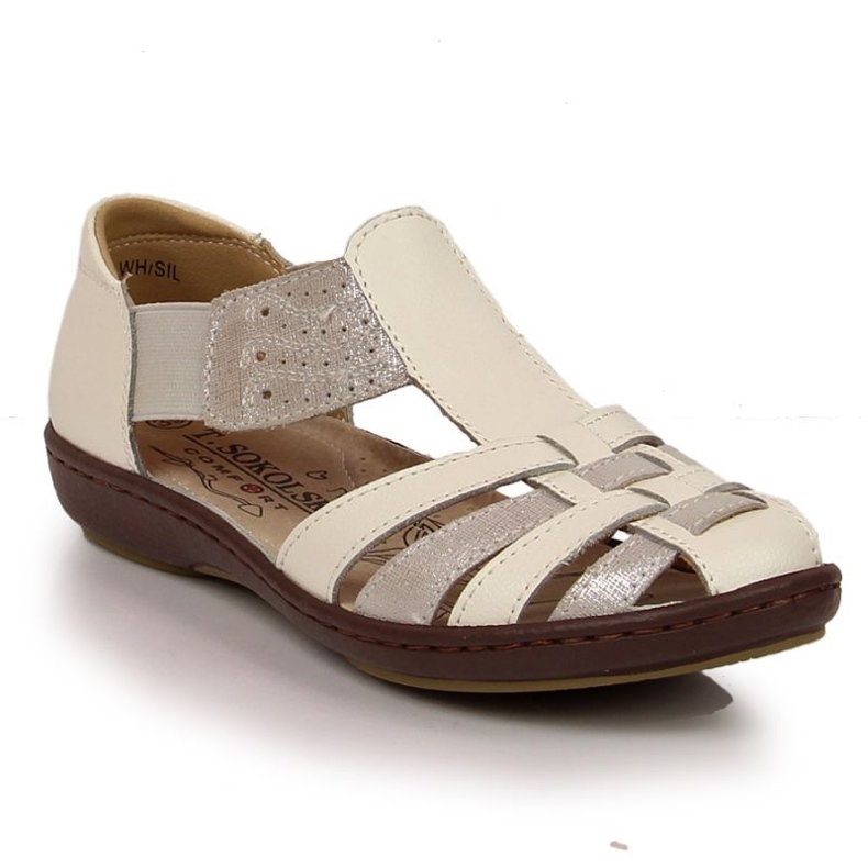 Closed sandals T.Sokolski W SCA168B white-silver Closed sandals T.Sokolski W SCA168B white-silver