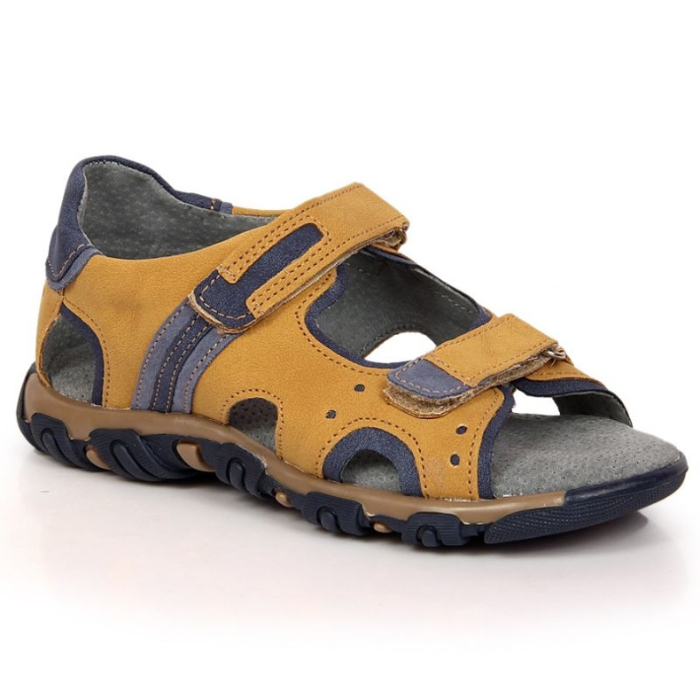 Velcro sandals Kornecki Jr KOR6188A camel brown