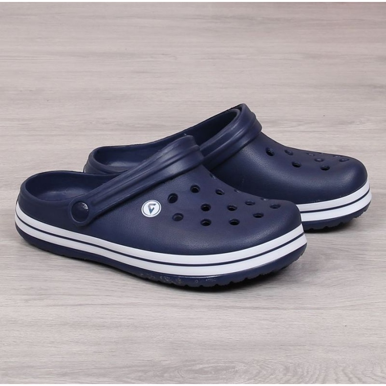 American Club W AM636B navy blue slippers American Club W AM636B navy blue slippers