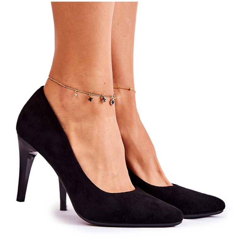 Sergio Leone Classic Black Magically Suede Stilettos