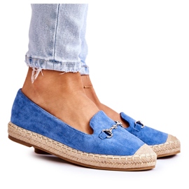 S.Barski Classic Women's Blue Oresa Slip-On Espadrilles