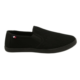 Atletico Men's Openwork Slip-On Shoes WY18922 black