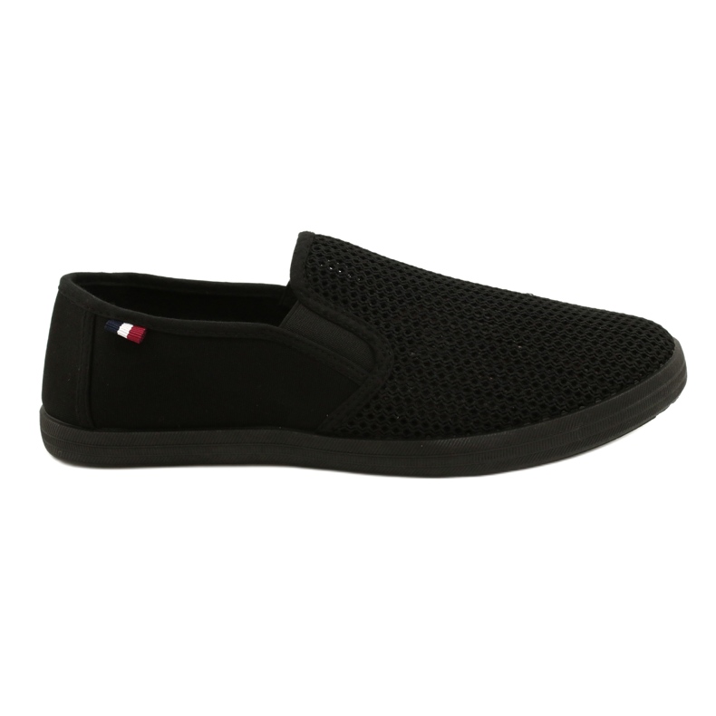 Atletico Men's Openwork Slip-On Shoes WY18922 black