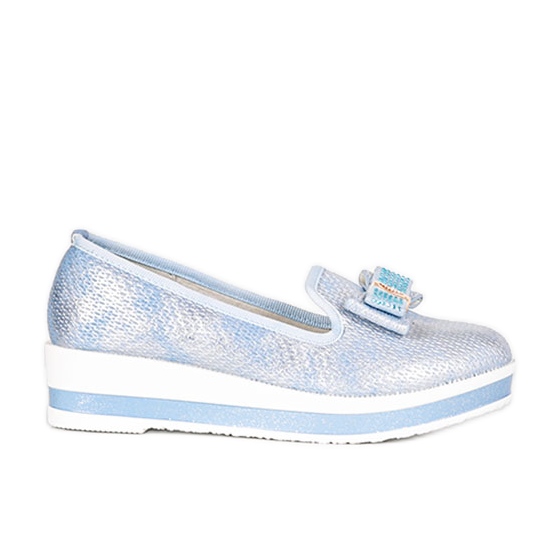Taille children's blue ballerinas