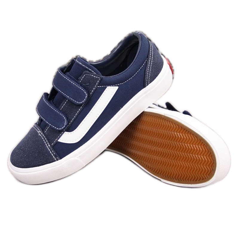 Low sneakers with Velcro Atletico Jr ATC337C navy blue