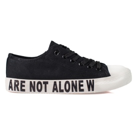 SHELOVET Black Fashion Sneakers